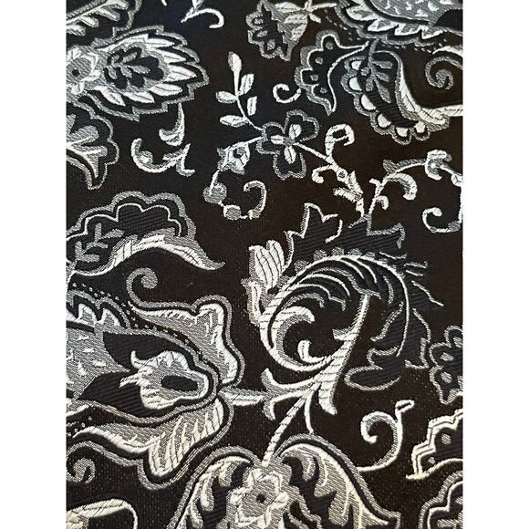 Ferre Massino Black Gray Hand Made 100% Silk Made In China Long - Picture 9 of 9